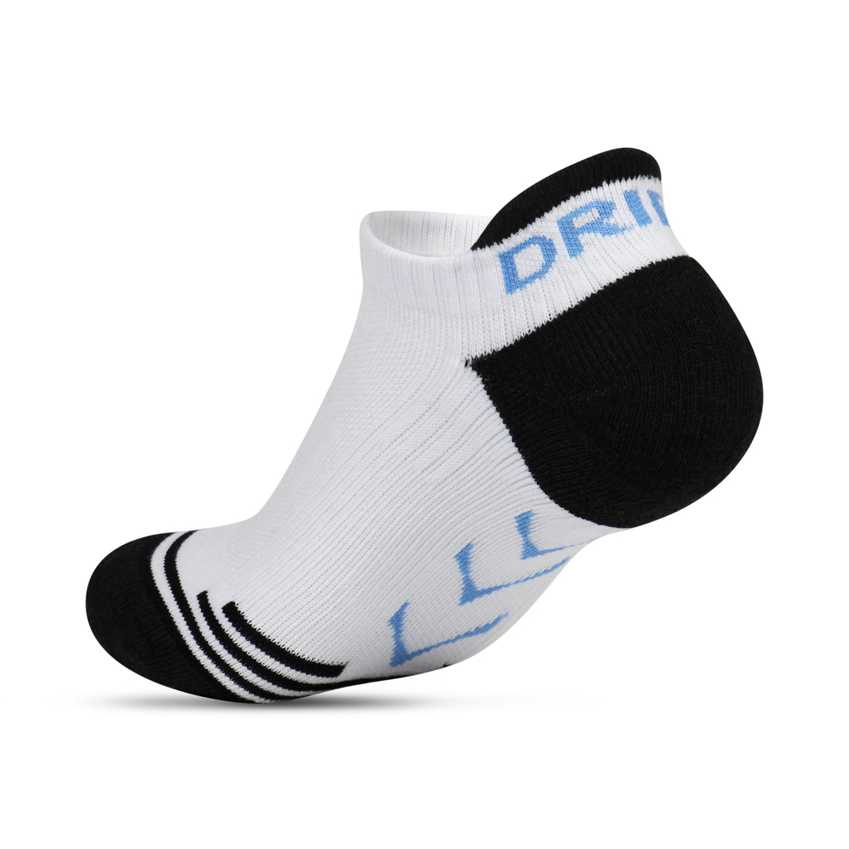 DRIFT Performance bamboo charcoal ankle sock in white